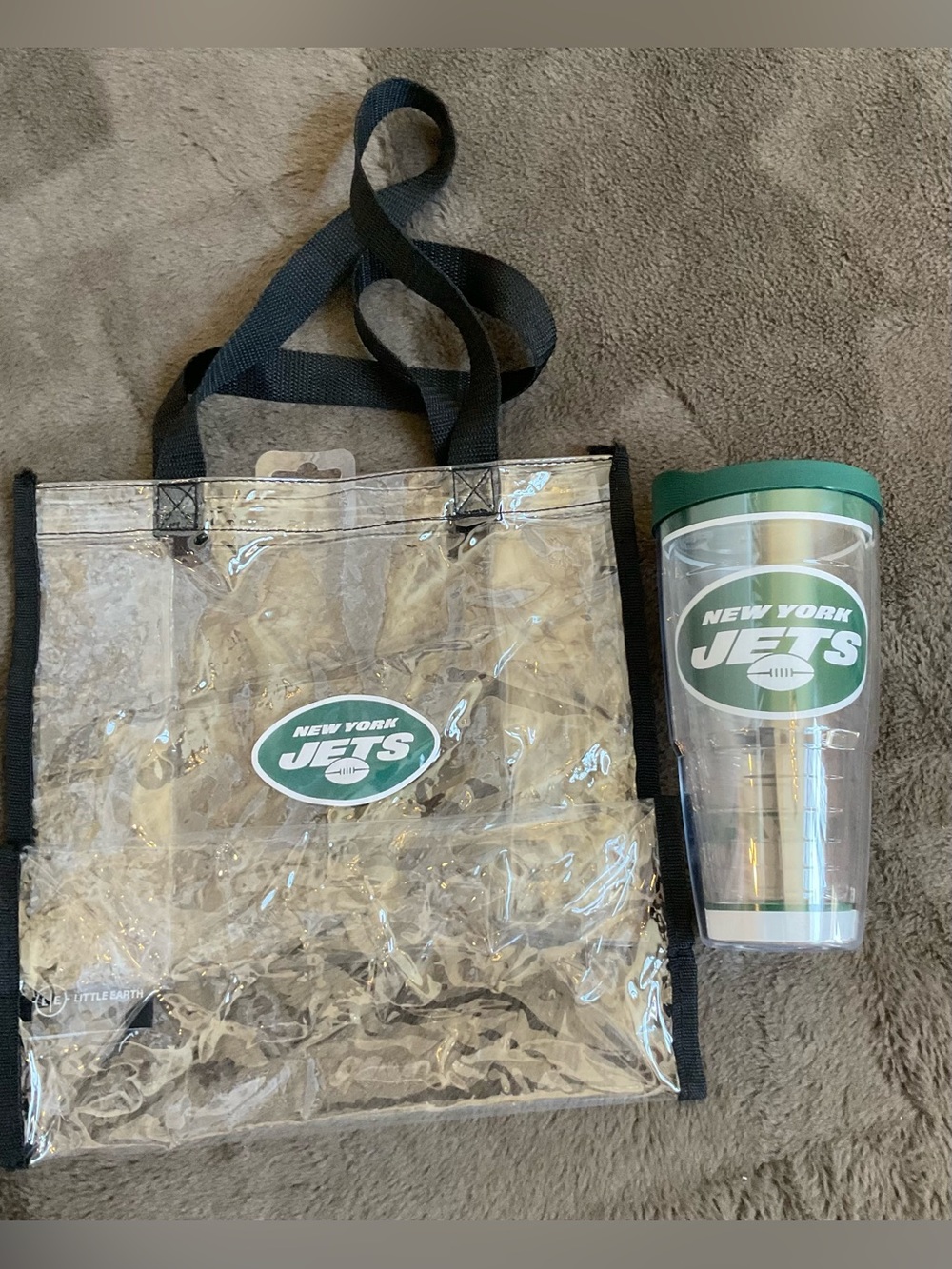 Jets Stadium Approved Tote and Tervis Tumbler